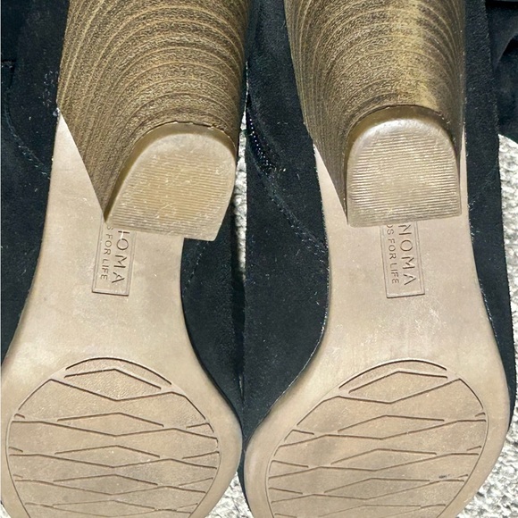 Sonoma Black Suede Vitalize Ortholite Stack Heel Slouch - Picture 4 of 7